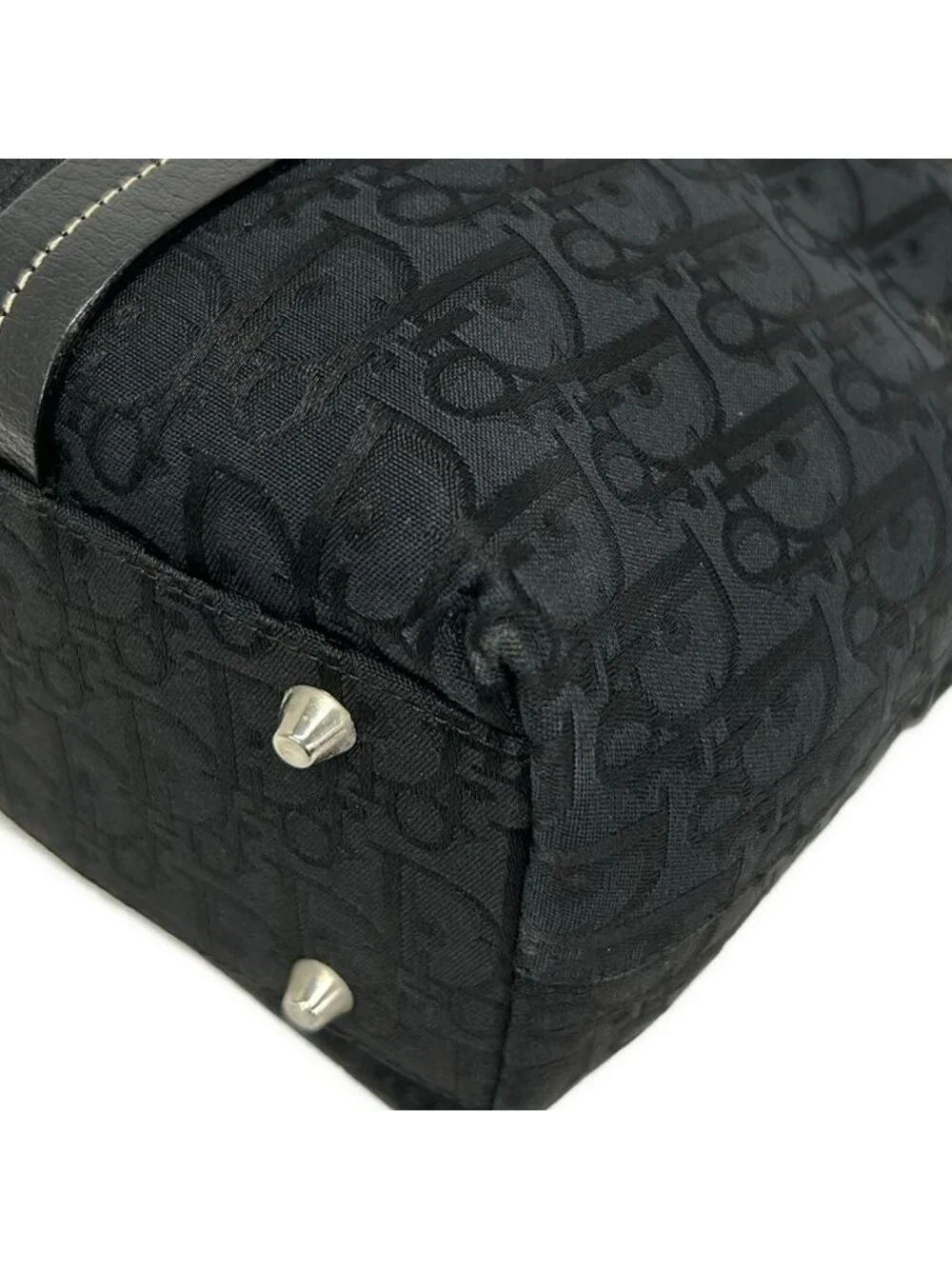 Dior Tote Flower Black Leather
